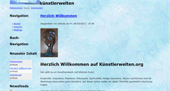 Desktop Screenshot of kuenstlerwelten.org