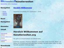 Tablet Screenshot of kuenstlerwelten.org